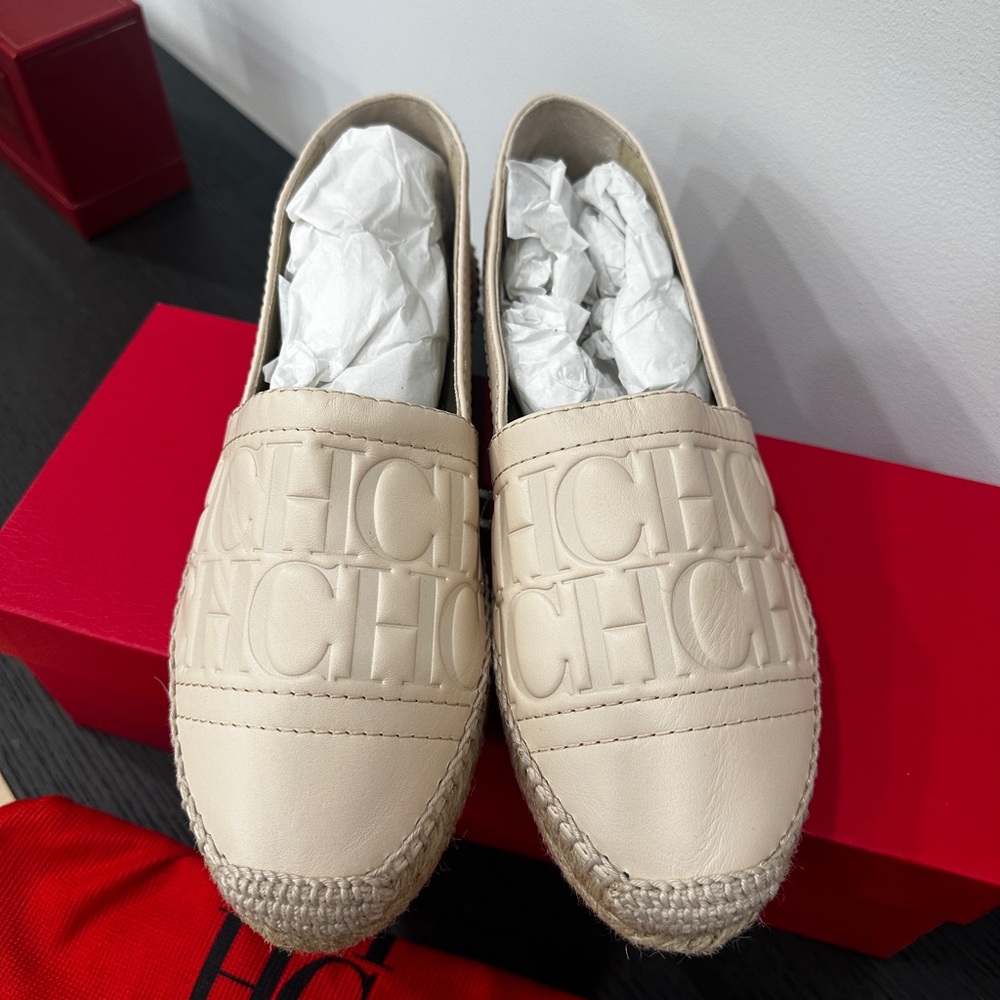Carolina Herrera Cream Espadrilles